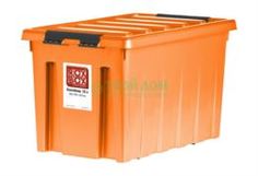 Гардеробные и системы хранения Ящик для хранения Rox box Ящик с крышкой на роликах 50 л оранжев
