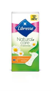 Средства личной гигиены Ежедневные прокладки Libresse Natural Care Normal, 20 шт.