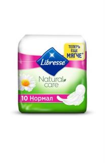 Средства личной гигиены Гигиенические прокладки Libresse Natural Care Ultra Normal, 10 шт.