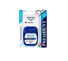Средства по уходу за полостью рта Зубная нить Президент Флосс мультиактив