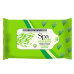 Бумажная продукция Салфетки влажные spa harmony/зеленый чай упаковка 15штук (BIO820096) Biocos