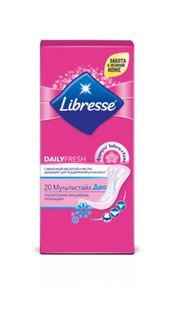 Средства личной гигиены Ежедневные прокладки Libresse Dailyfresh Multistyle Deo, 20 шт.