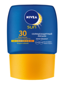 Средства для/против загара Лосьон Защита и увлажнение СЗФ 30 мини 50 мл Nivea