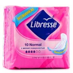 Средства личной гигиены Прокладки Libresse Invisible Normal Deo 10 шт