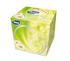 Бумажная продукция Салфетки Бумажные Косметические Zewa Deluxe Ромашка, 3 слоя, 60 шт.