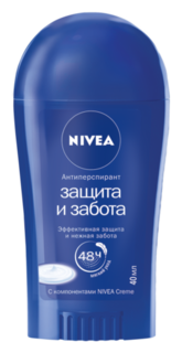 Средства по уходу за телом Дезодорант-стик женский Nivea Защита и забота 40 мл