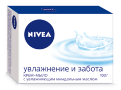 Средства по уходу за телом Крем-мыло "Увлажнение и забота" 100г Nivea