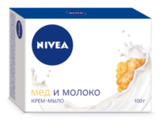 Средства по уходу за телом Крем-мыло Мёд и молоко 100 г Nivea