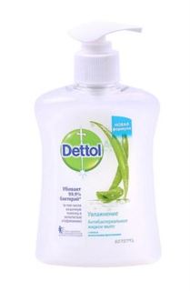 Средства по уходу за телом Жидкое мыло Dettol с алоэ вера и молочными протеинами 250 мл