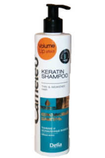 Средства по уходу за волосами Шампунь кератиновый 250 мл для тонких волос Delia cosmetics 2715-65