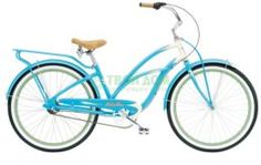 Велосипеды Велосипед Electra bicycle comp super deluxe 3i aqua/cream