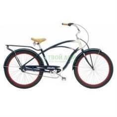 Велосипеды Велосипед Electra Bicycle Cruiser Super Deluxe 3i Navy-Cream