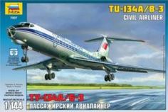 Конструкторы, пазлы Конструктор Звезда Пассажирский авиалайнер Ту-134 А/Б-3 (7007)