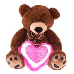 Мягкая игрушка Медведь с бантом. С сердцем 50 см Magic bear toys SAL5219-H