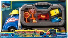 Набор игровой для мальчиков Игрушка Boley грузовик "Смелый гонщик" с машинками