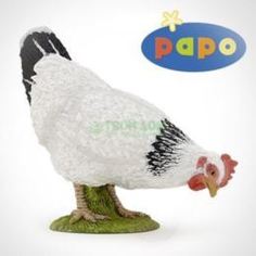 Набор игровой для мальчиков Игровая фигурка Раро Клюющая белая курица