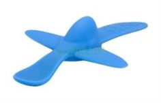 Детская посуда и аксессуары Ложка Oogaa Ложка силиконовая голубая самолет 18см (S830)