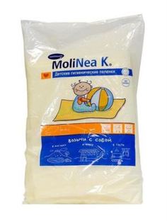 Детские подгузники Пеленка одноразовая Hartmann MoliNea K 60х90 см, 4 слоя, 10 шт