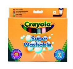 Наборы для рисования Crayola 12 смываемых фломастеров (8329)