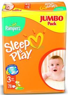 Детские подгузники Подгузники Pampers Sleep&Play 4-9 кг. 78 шт.