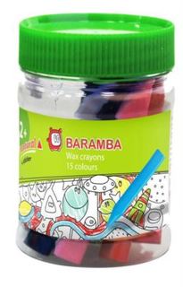 Наборы для рисования Baramba Набор восковых карандашей 15 шт +точилка