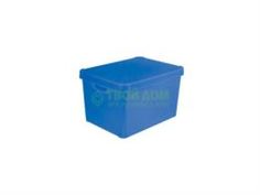 Ящик для игрушек Коробка Curver Коробка декор stockholm l прозрачн/син (04711-084-05)
