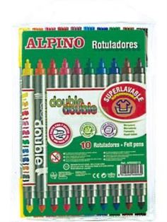 Наборы для рисования Alpino Фломастеры двусторонние 10 цв (AR000013)