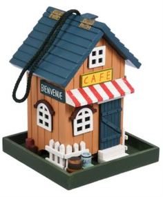 Садовые фигуры Кормушка кафе для птиц 18х18х23 Blumen haus