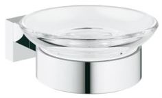 Принадлежности для ванной Мыльница с держателем GROHE Essentials Cube, хром (40754001)
