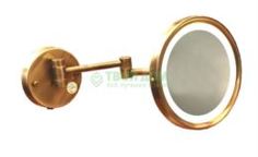Принадлежности для ванной Зеркало FUENTE REAL косметическое настенное с подсветкой, бронза (2445BR)