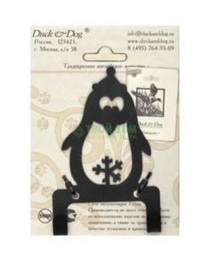 Принадлежности для ванной Крючок Duck and dog 2х-рожковый забавные пингвины (CR2-03)