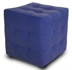 Столы, стулья и пуфики Банкетка лотос синяя экокожа Dreambag