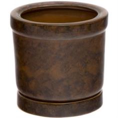 Кашпо, горшки, балконные ящики Горшок для цветов Элитная керамика цилиндр коричневый 20 см