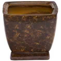 Кашпо, горшки, балконные ящики Горшок для цветов Элитная керамика парус коричневый 15 см