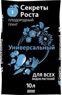 Удобрения, грунты, средства по уходу Грунт Секреты роста универсальный 10 л Лама Торф