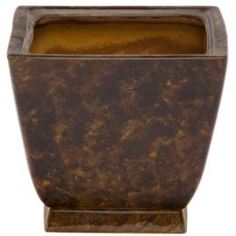 Кашпо, горшки, балконные ящики Горшок для цветов Элитная керамика парус коричневый 20 см
