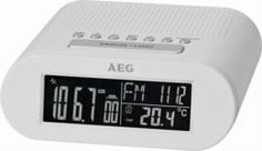 Электронные часы Радиочасы AEG MRC 4145 F White