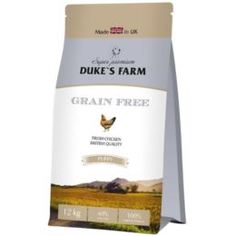 Сухой корм для собак Корм для щенков Dukes Farm беззерновой, курица 12 кг