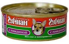 Влажный корм и консервы для собак Корм для собак Четвероногий гурман Мясное ассорти с говядиной 100 г