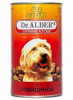 Влажный корм и консервы для собак Корм для собак Dr. Alders Дог гарант сочные кусочки в соусе говядина 1230 г