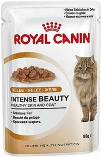Влажный корм и консервы для кошек Корм для кошек ROYAL CANIN Intense Beauty мясо и рыба в желе 85г