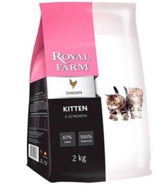 Сухой корм для кошек Корм для кошек Royal Farm Kitten Chicken для котят, с курицей, 2 кг