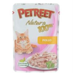 Влажный корм и консервы для кошек Корм для кошек PETREET Курица 85г
