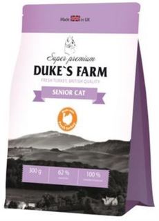 Сухой корм для кошек Корм для кошек DUKES FARM индейка 300г