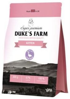 Сухой корм для кошек Корм для котят DUKES FARM утка 300г