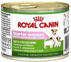Влажный корм и консервы для собак Корм для щенков Royal Canin Starter Mousse птица 195г