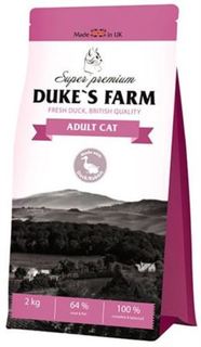 Сухой корм для кошек Корм для кошек DUKES FARM утка с кроликом 2кг