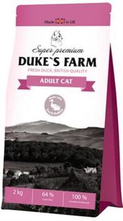 Сухой корм для кошек Корм для кошек DUKES FARM утка 2кг