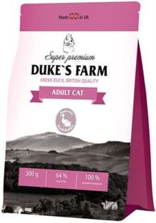 Сухой корм для кошек Корм для кошек DUKES FARM утка с кроликом 300г