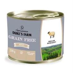 Влажный корм и консервы для собак Корм для собак Dukes Farm Grainfree Ягненок, клюква, шпинат 200г